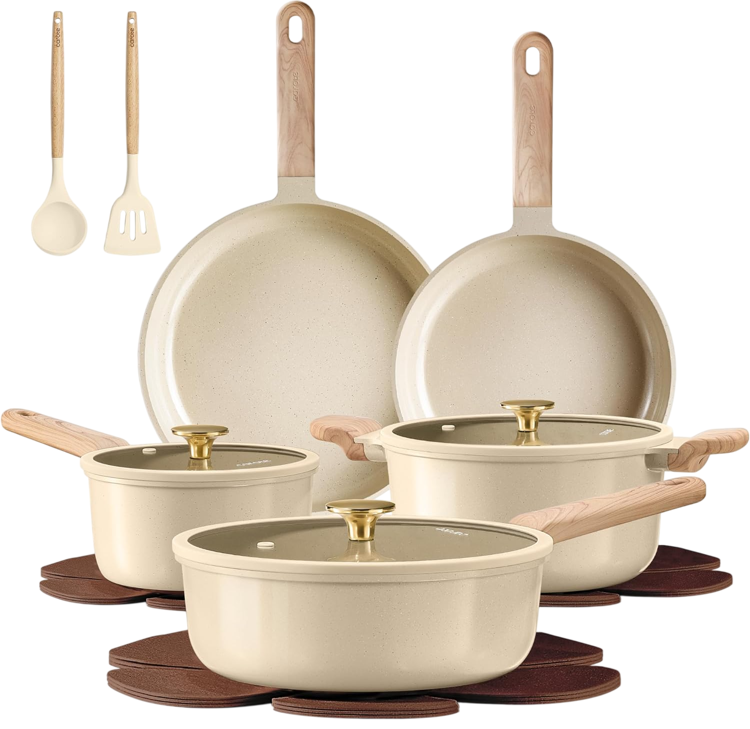 14Pcs Pots and Pans Set Non stick, Ceramic Set