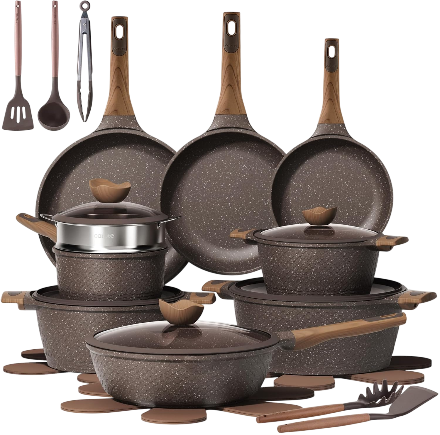 26Pcs Pots and Pans Set Non Stick, Cookware Set Pots